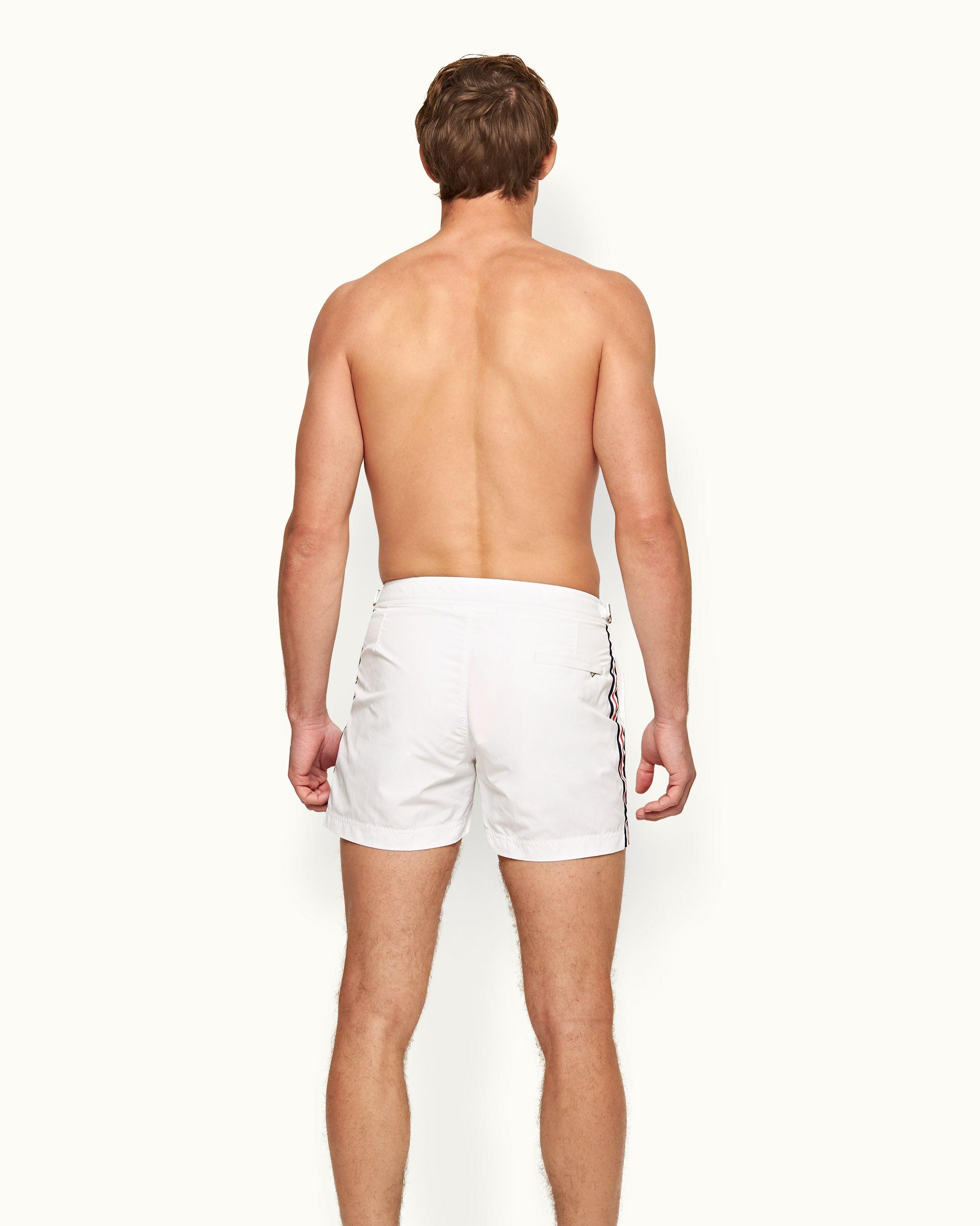 White board shorts on sale mens