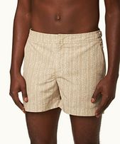 Setter - Mens Biscuit Wavie Shorter-Length Swim Shorts