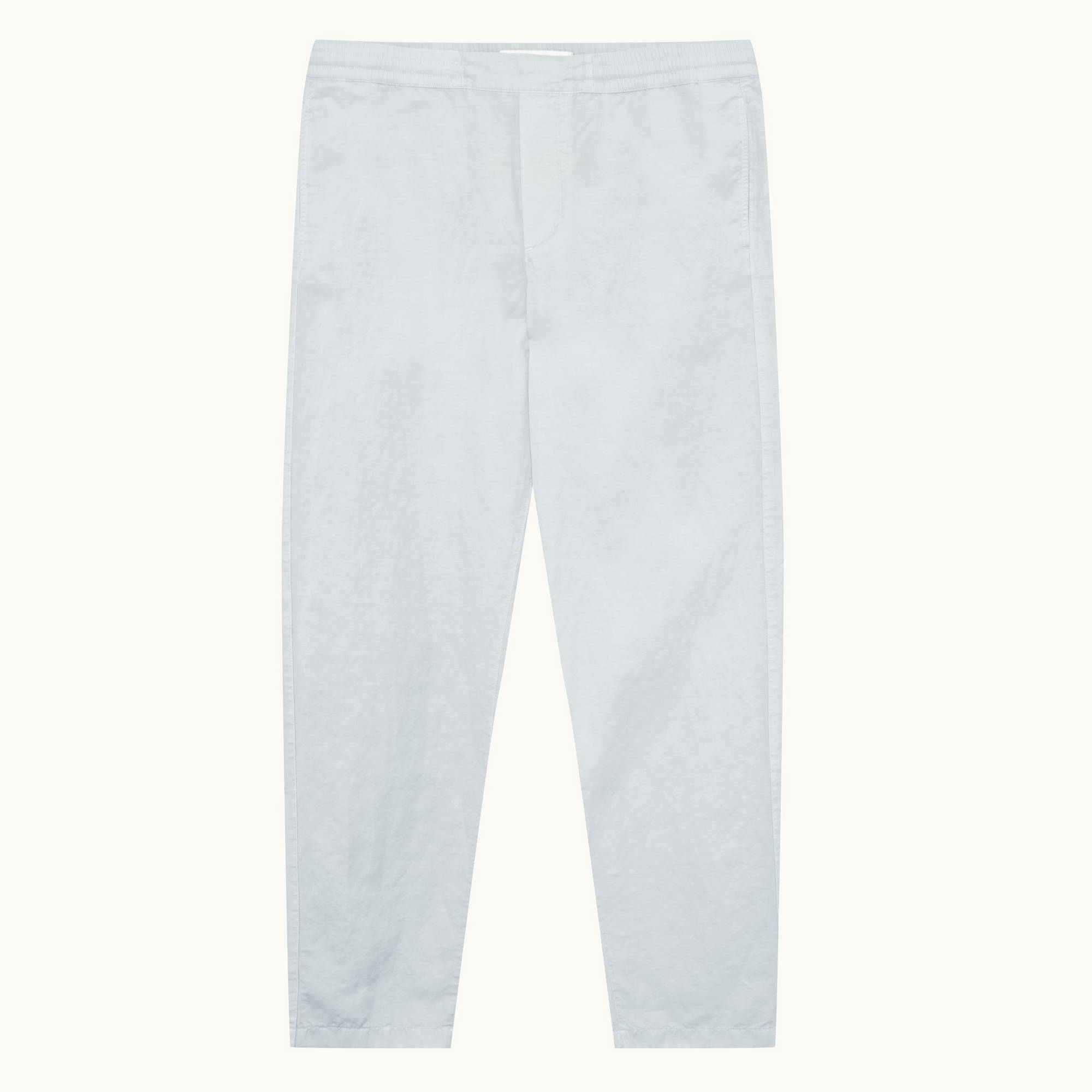 Sonoran Linen - Mens Serenity Blue Relaxed Fit Cotton-Linen Trousers