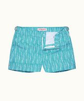 Springer - Mens Veranda/White Fern Shortest-Length Swim Shorts