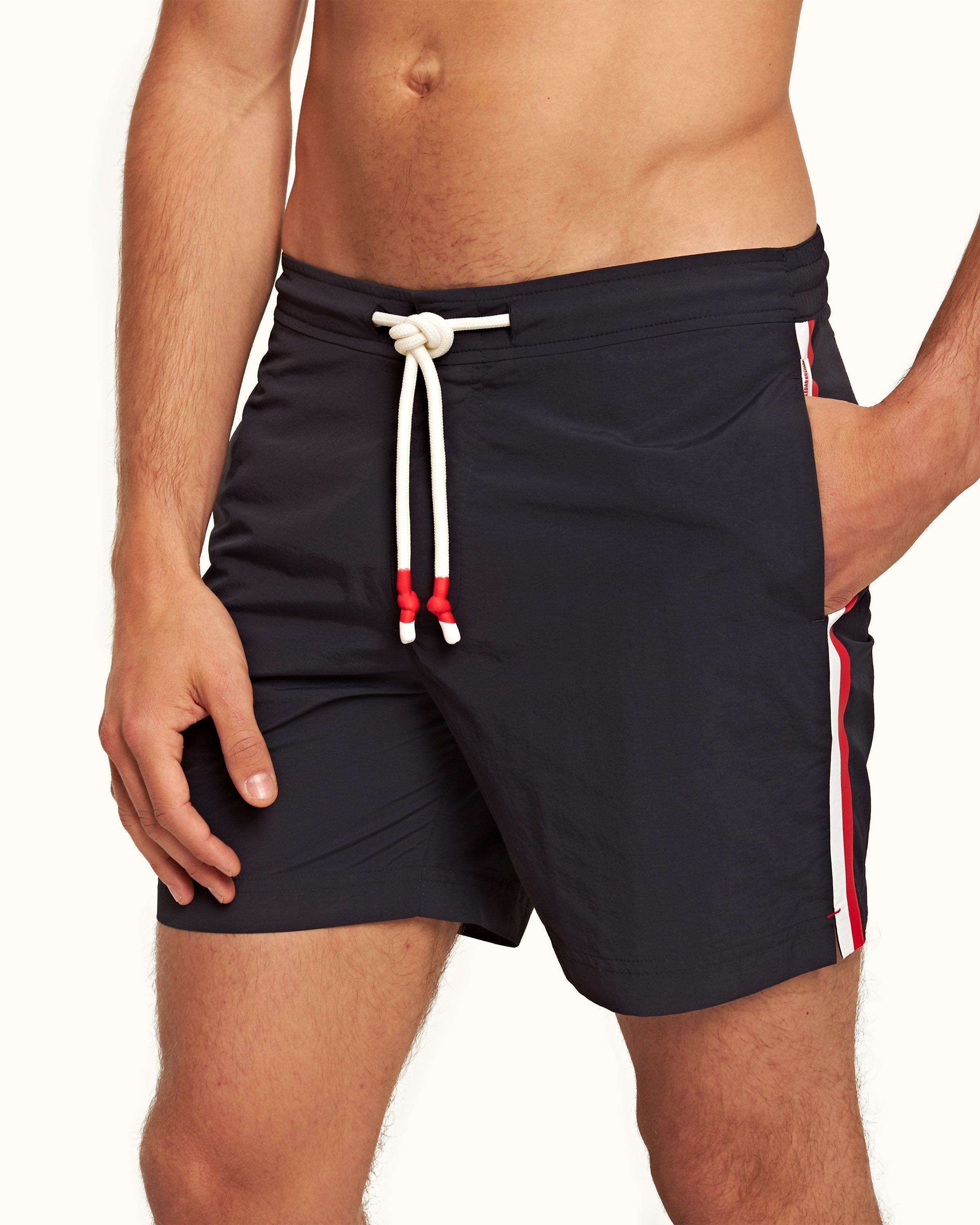 Short de bain mi long sans coutures avec cordon de serrage Night Iris