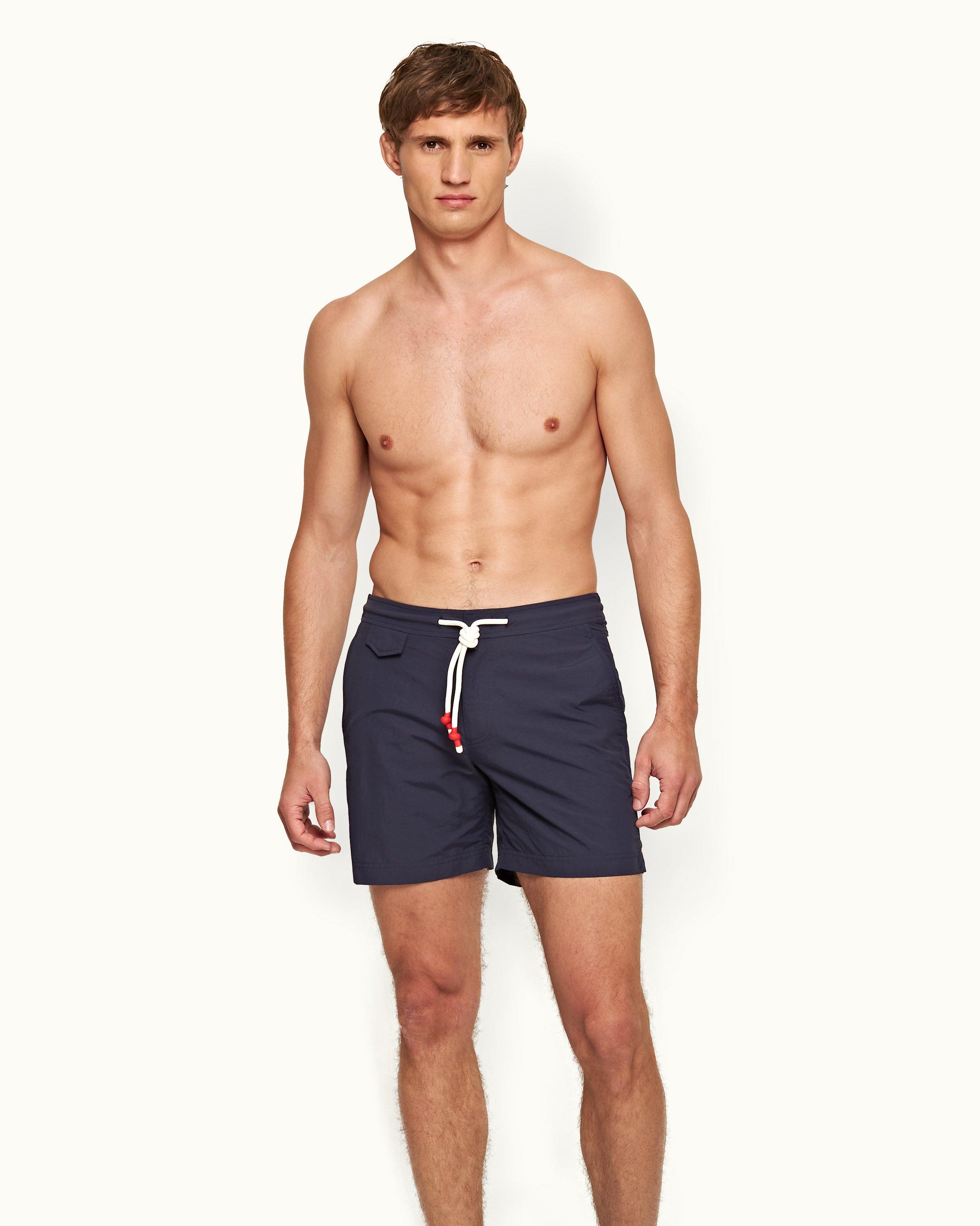 Standard - Navy Mid-Length Swim Shorts | Orlebar Brown