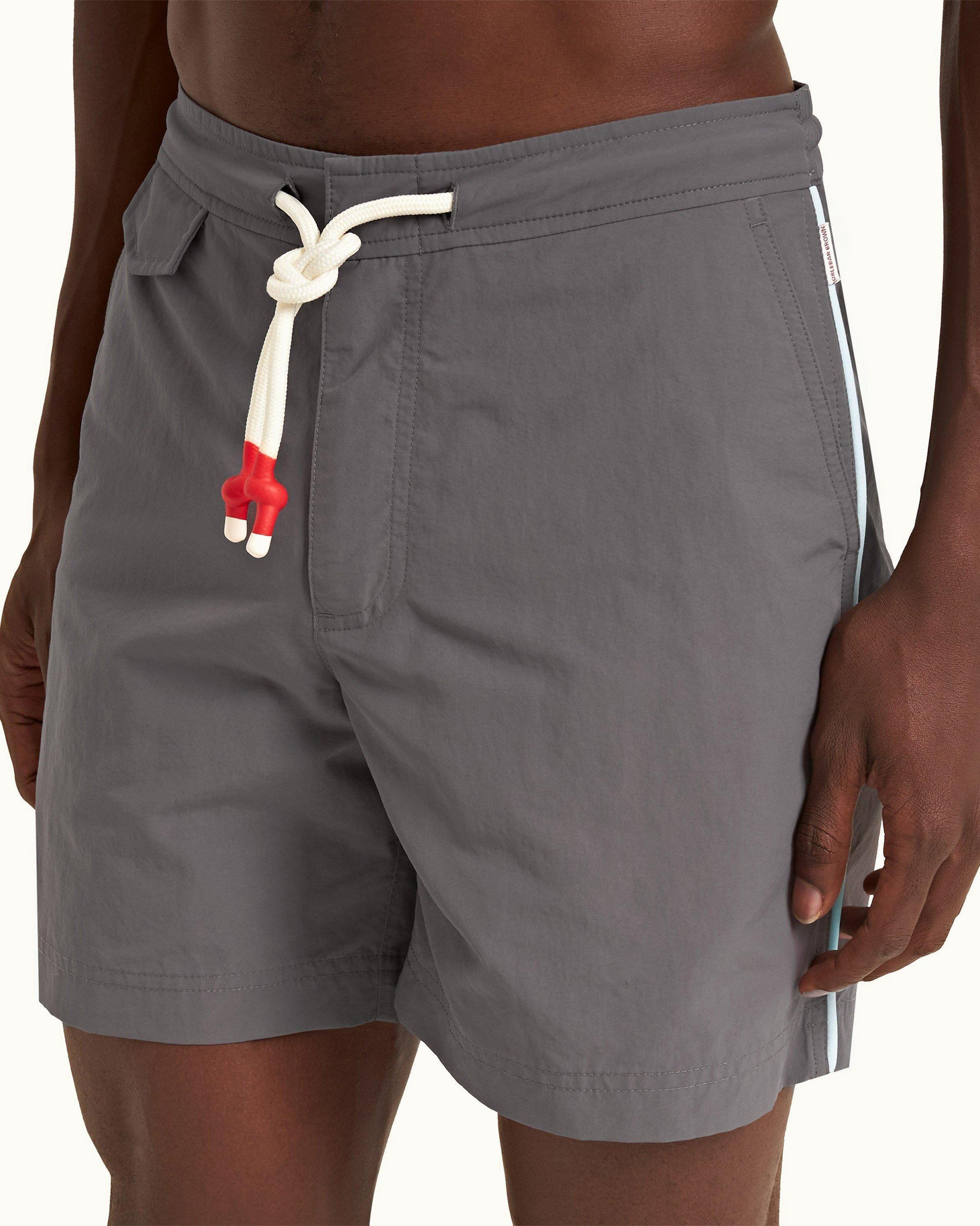 Mens swim trunks knee on sale length