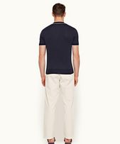 Telford Drawcord - Mens Alabaster Relaxed Fit Drawcord Trousers