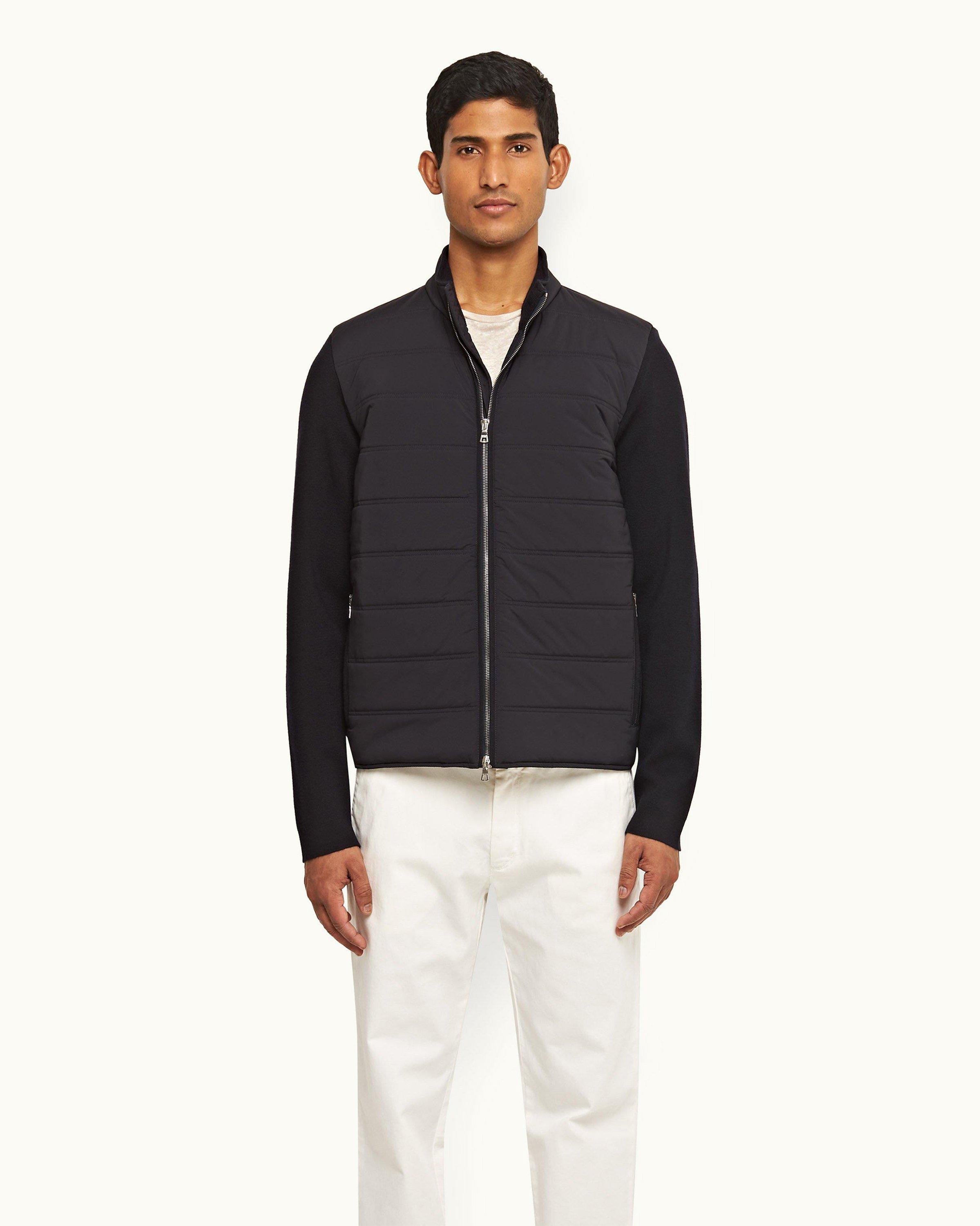 Orlebar Brown  Night Iris Wadded Quilted Jacket