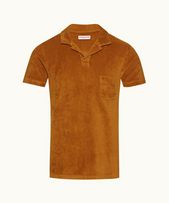 Terry Towelling - Mens Amber Tailored Fit Towelling Resort Polo Shirt
