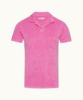 Terry Towelling - Mens Candy Tailored Fit Towelling Resort Polo Shirt
