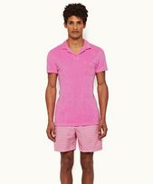 Terry Towelling - Mens Candy Tailored Fit Towelling Resort Polo Shirt