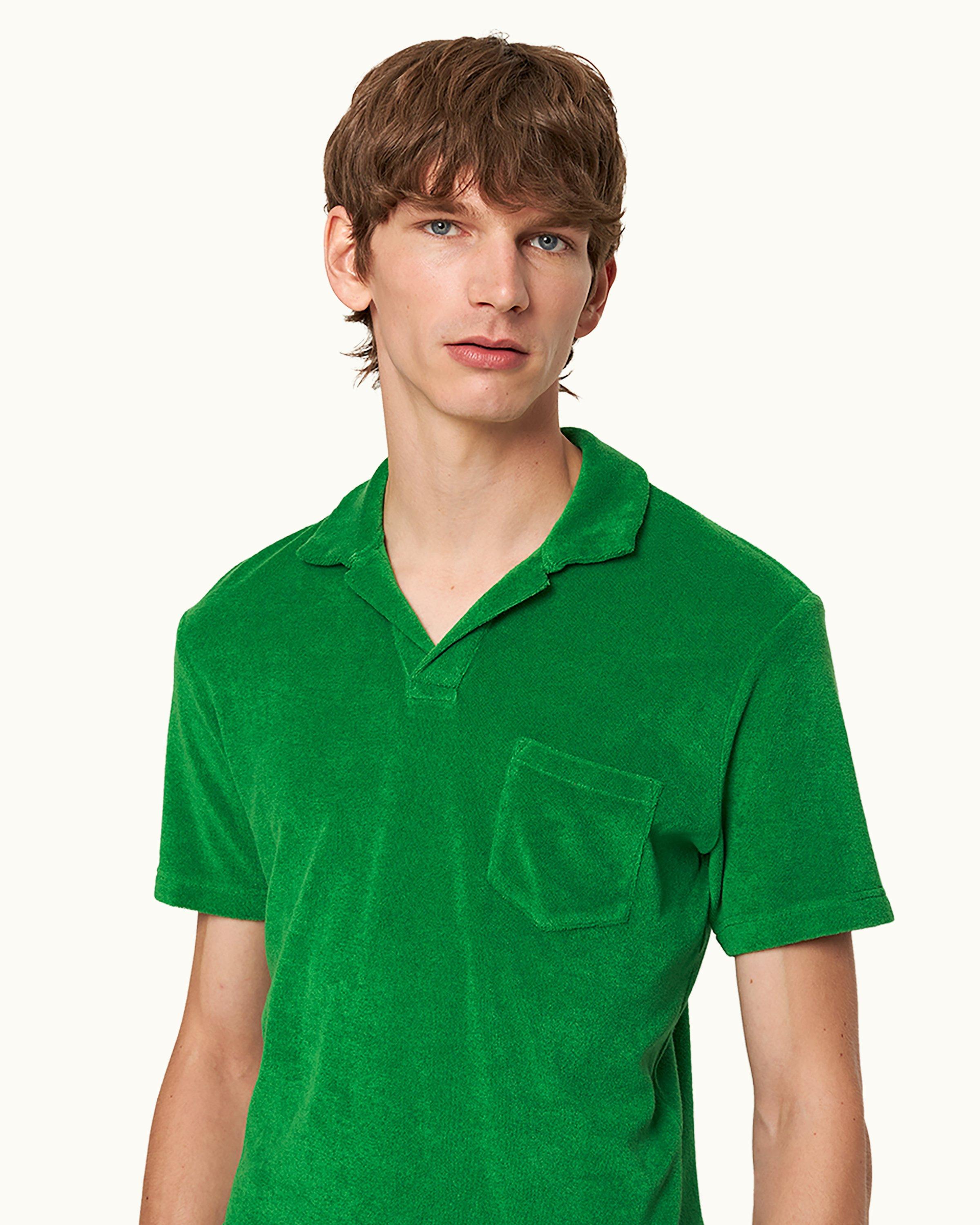 Lightbare Men's Performance Polo Shirt, Army Green / XX-Large