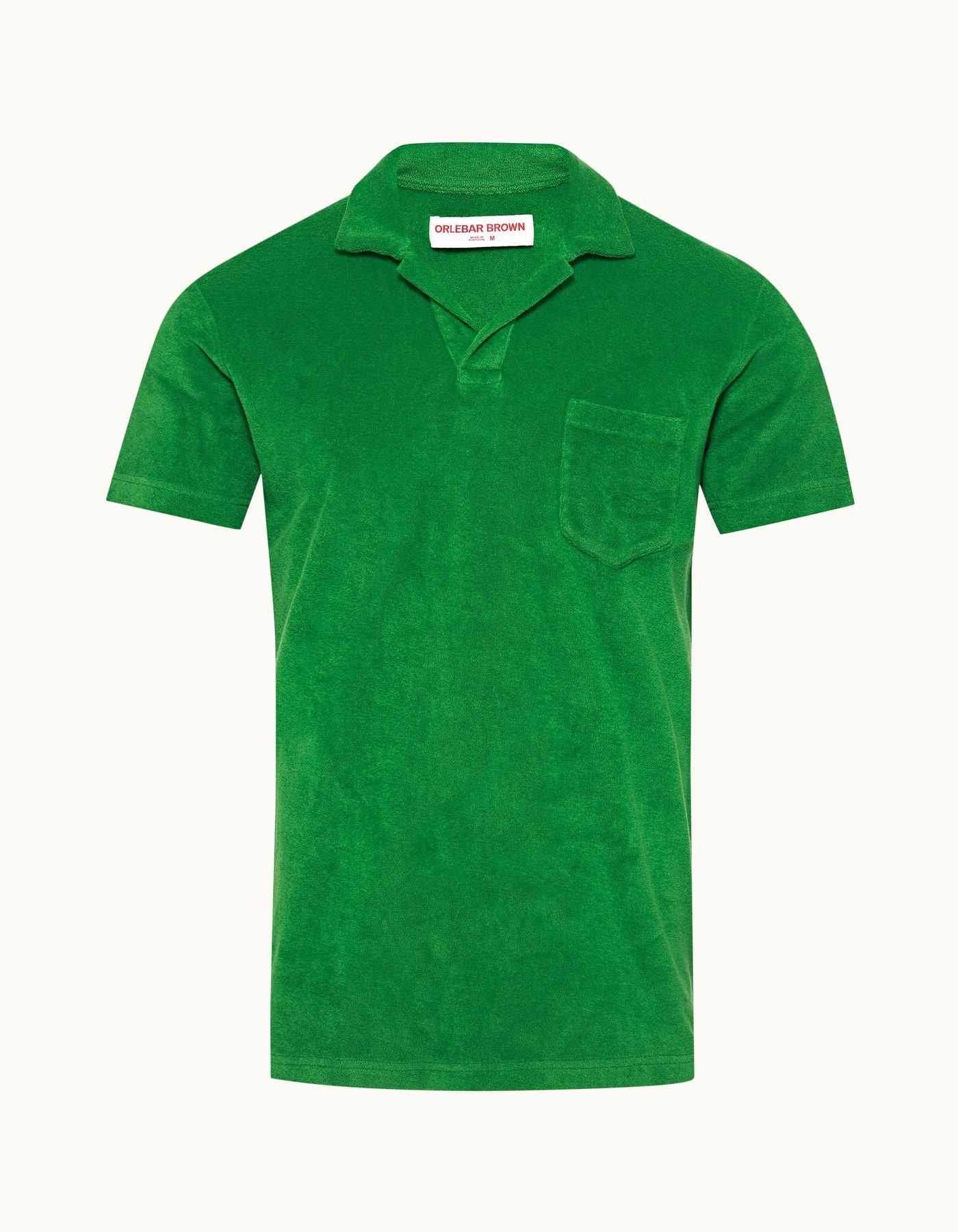 Terry Towelling - Mens Coastal Garden Tailored Fit Organic Cotton Towelling Resort Polo Shirt