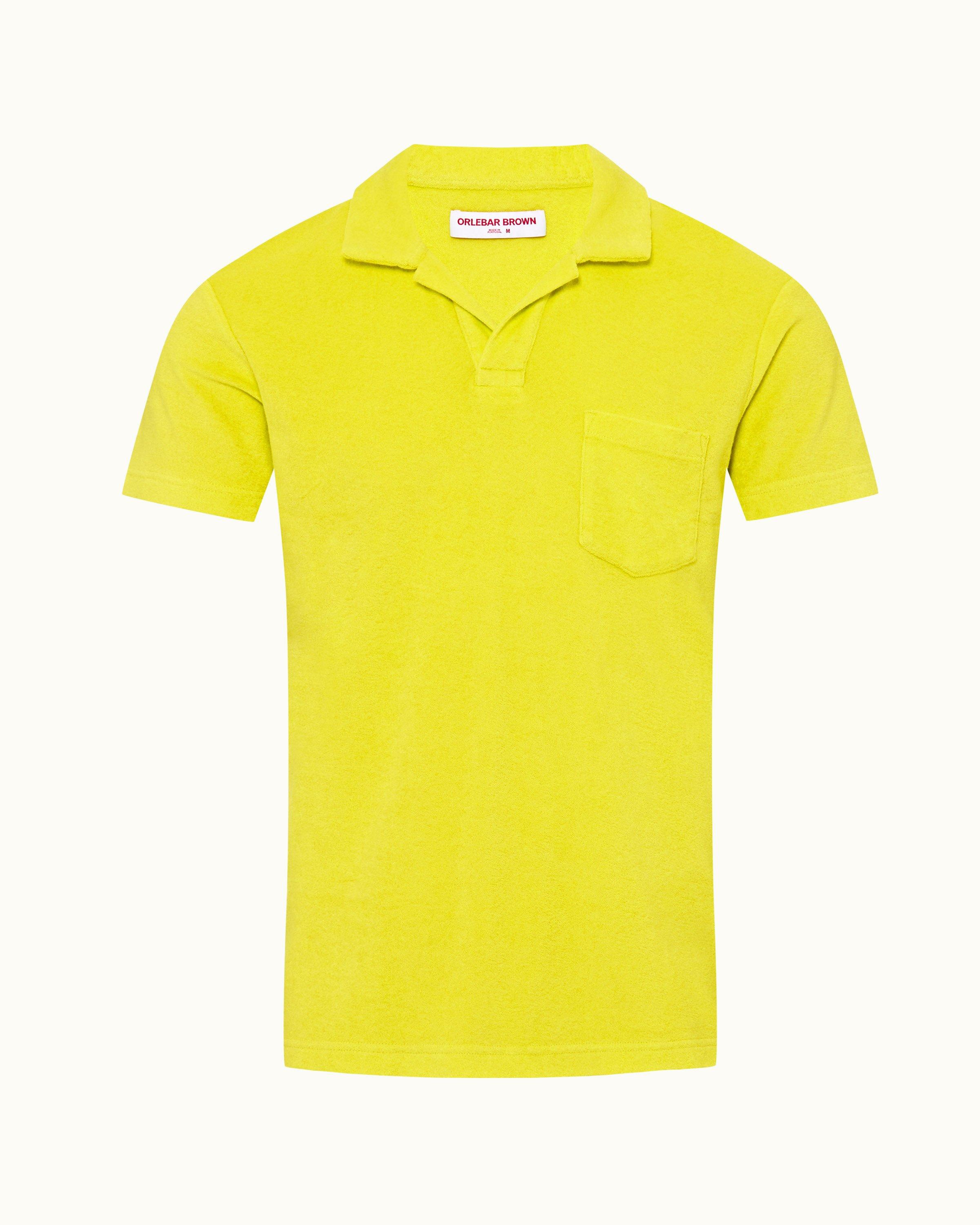 Fluro Tailored Fit Organic Cotton Towelling Resort Polo Shirt