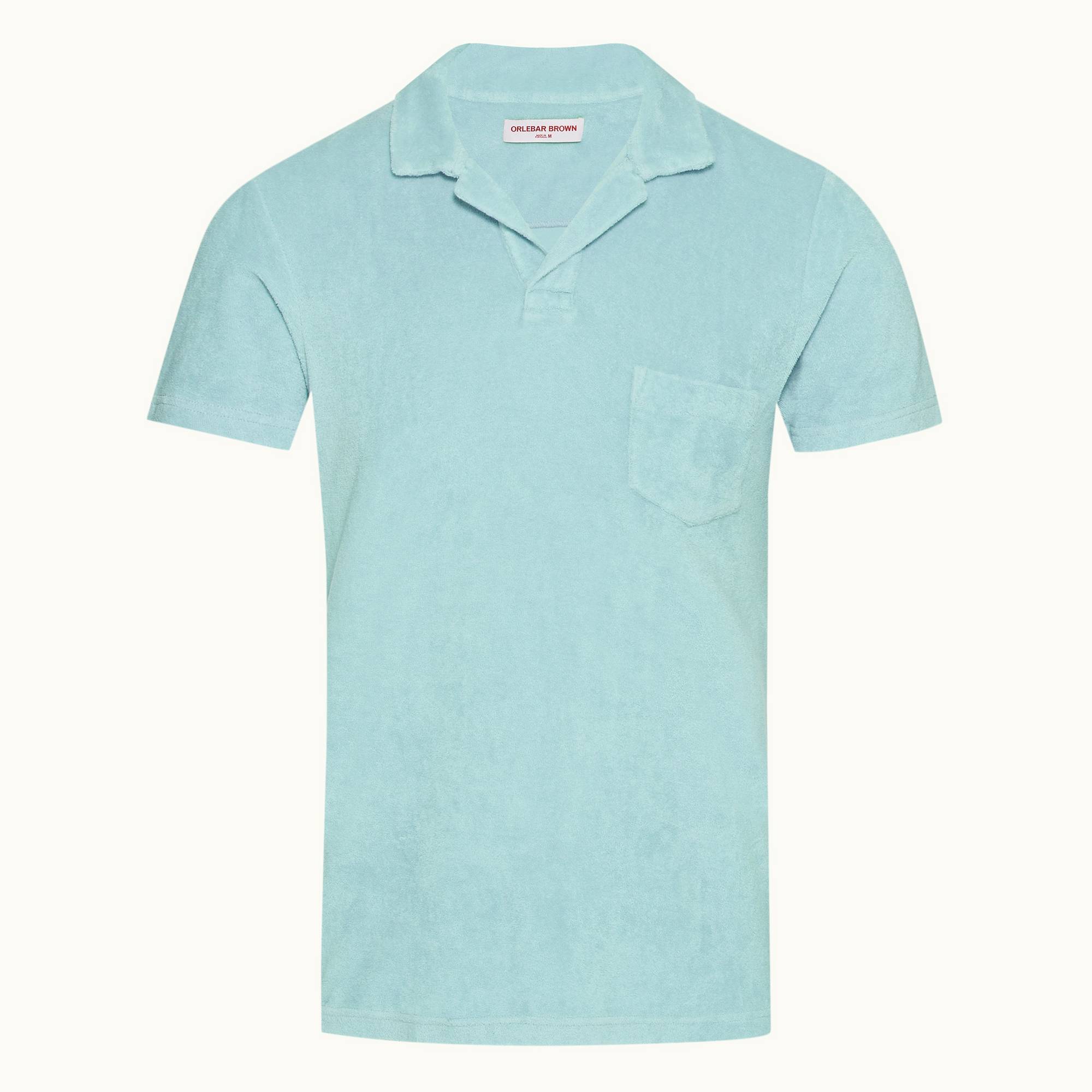 Terry Towelling - Mens Pool Tailored Fit Towelling Resort Polo Shirt