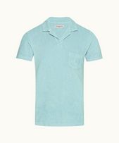 Terry Towelling - Mens Pool Tailored Fit Towelling Resort Polo Shirt