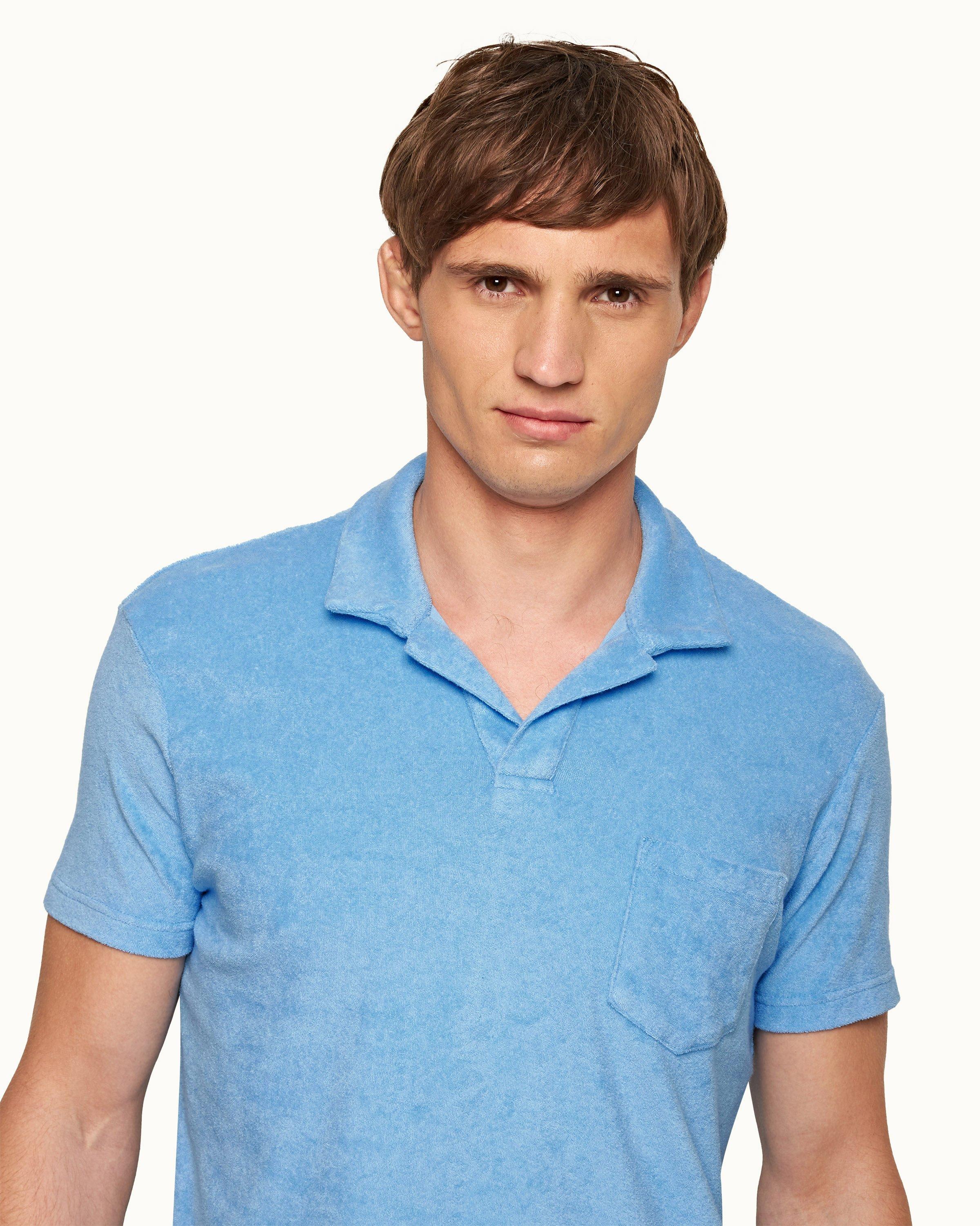 Louis Vuitton Navy Blue Logo Jacquard Terry Cotton Polo T-Shirt XS
