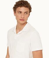 Terry Towelling - Mens Sea Mist Tailored Fit Towelling Resort Polo Shirt