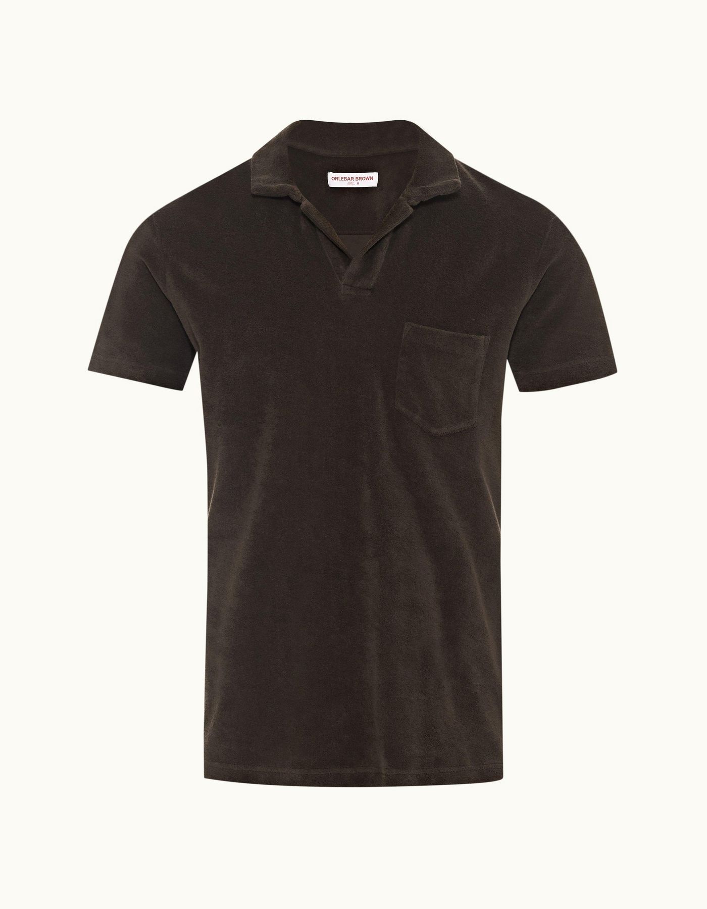 Terry Towelling - Mens Truffle Tailored Fit Resort Towelling Polo Shirt