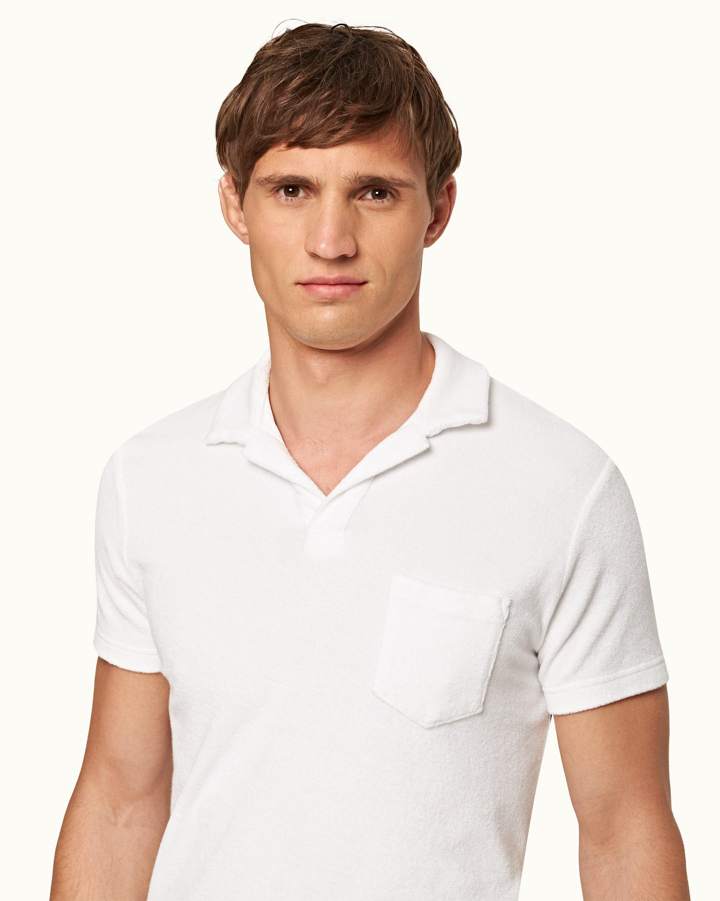 Terry towelling 2024 polo shirt