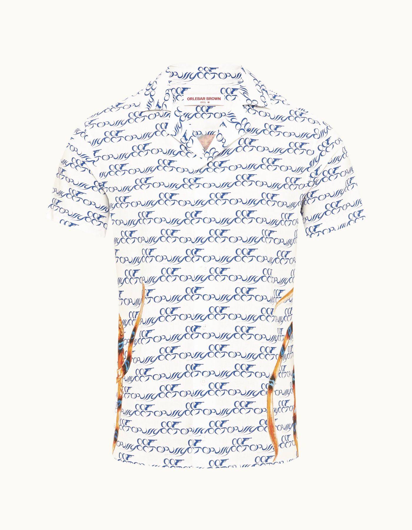 Travis - Mens 007 Octopussy Capri Collar Linen Shirt