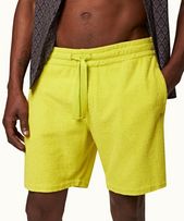 Trevone Towelling - Mens Fluro Classic Fit Towelling Drawcord Sweat Shorts