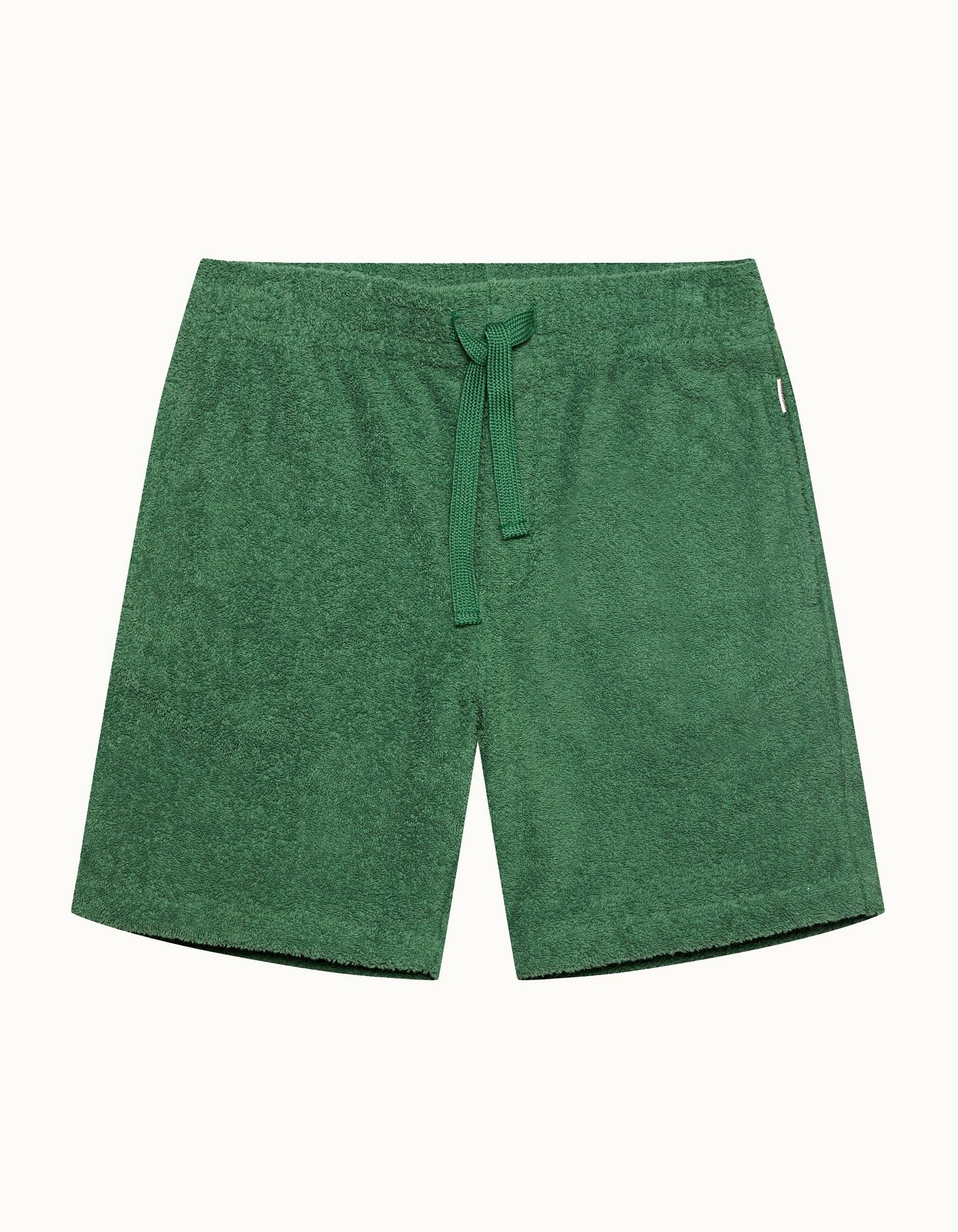 Trevone Towelling - Mens Kale Classic Fit Cotton Towelling Sweat Shorts