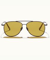 Turchi - Mens Shiny Anthracite Aviator Sunglasses