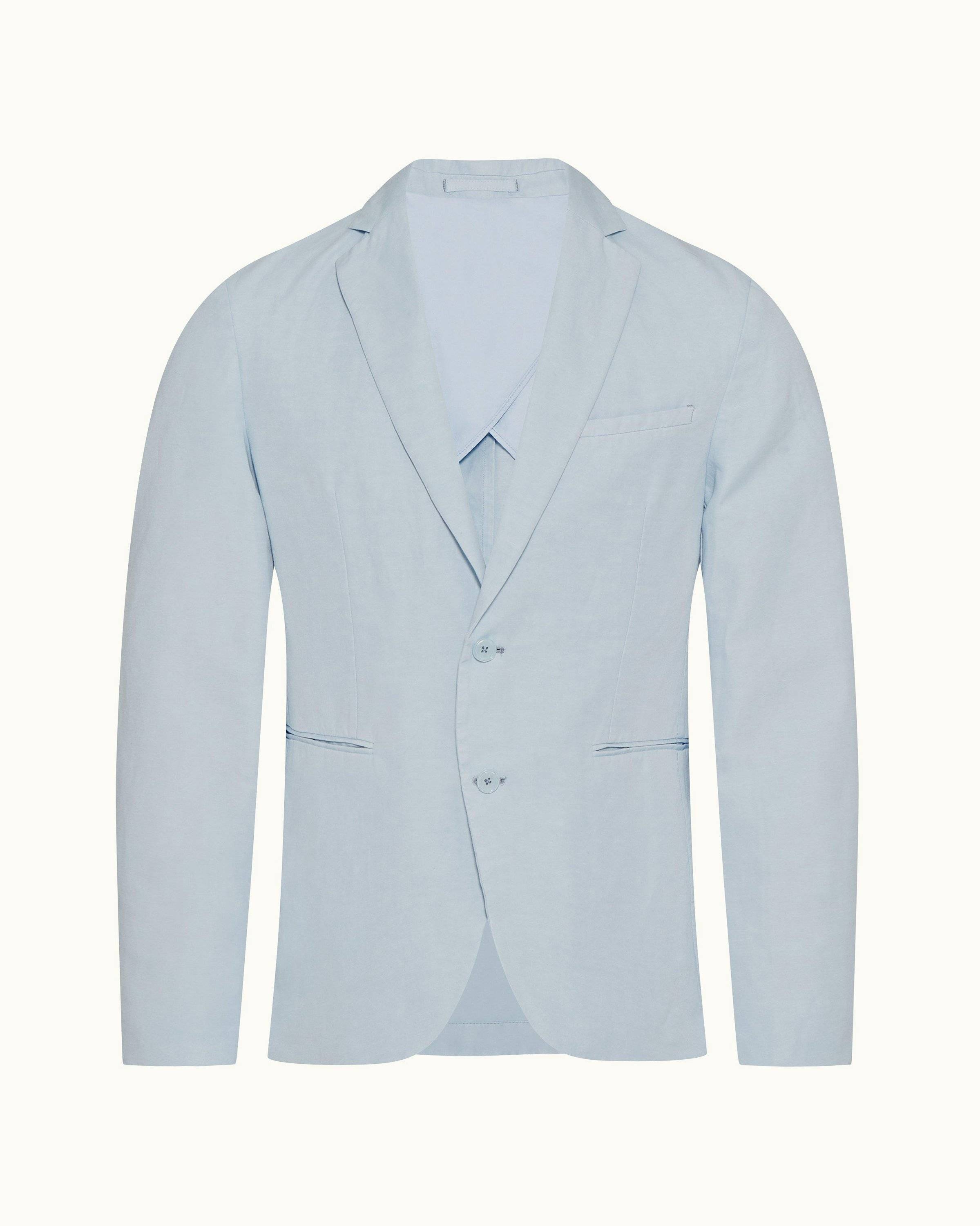 Light blue 2024 linen blazer mens