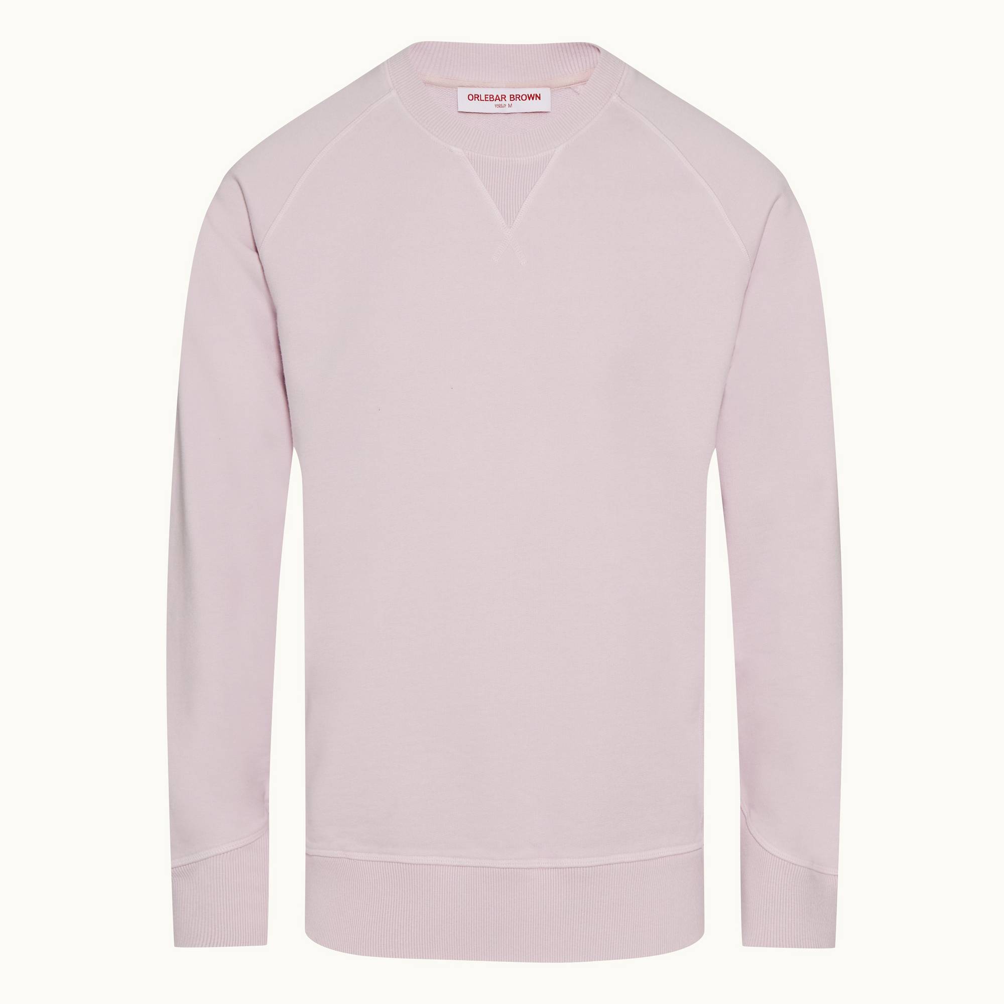 Watkins - Mens Conch Pink Garment Dye Organic Cotton Sweatshirt