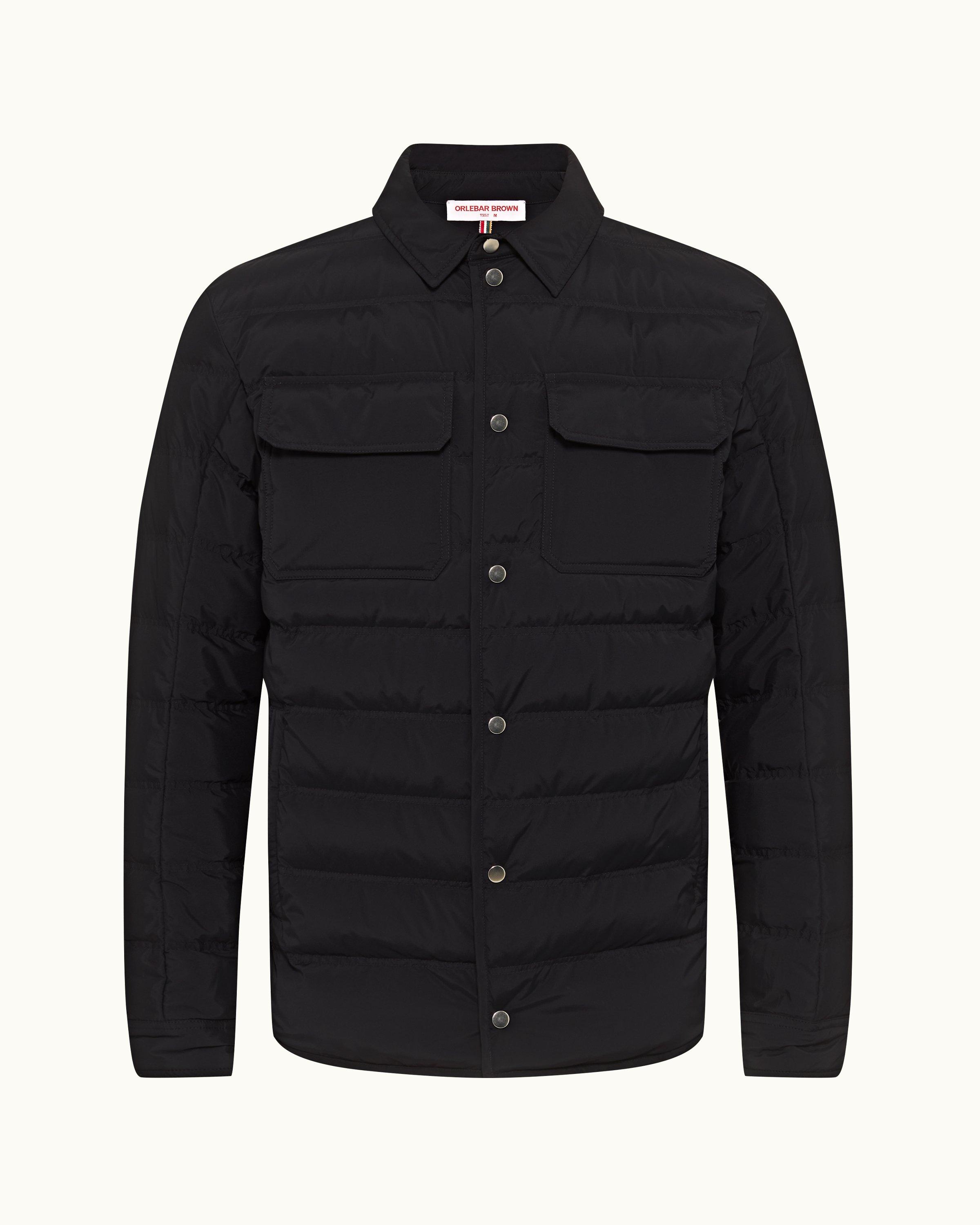 Orlebar Brown| Night Iris Down-fill Quilted Shirt Jacket