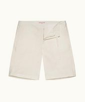 Wetherlam - Mens White Sand Relaxed Fit Shorts