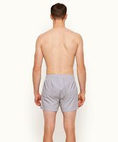 Boxer Short - Mens Navy/White Stripe Cotton Boxer Shorts