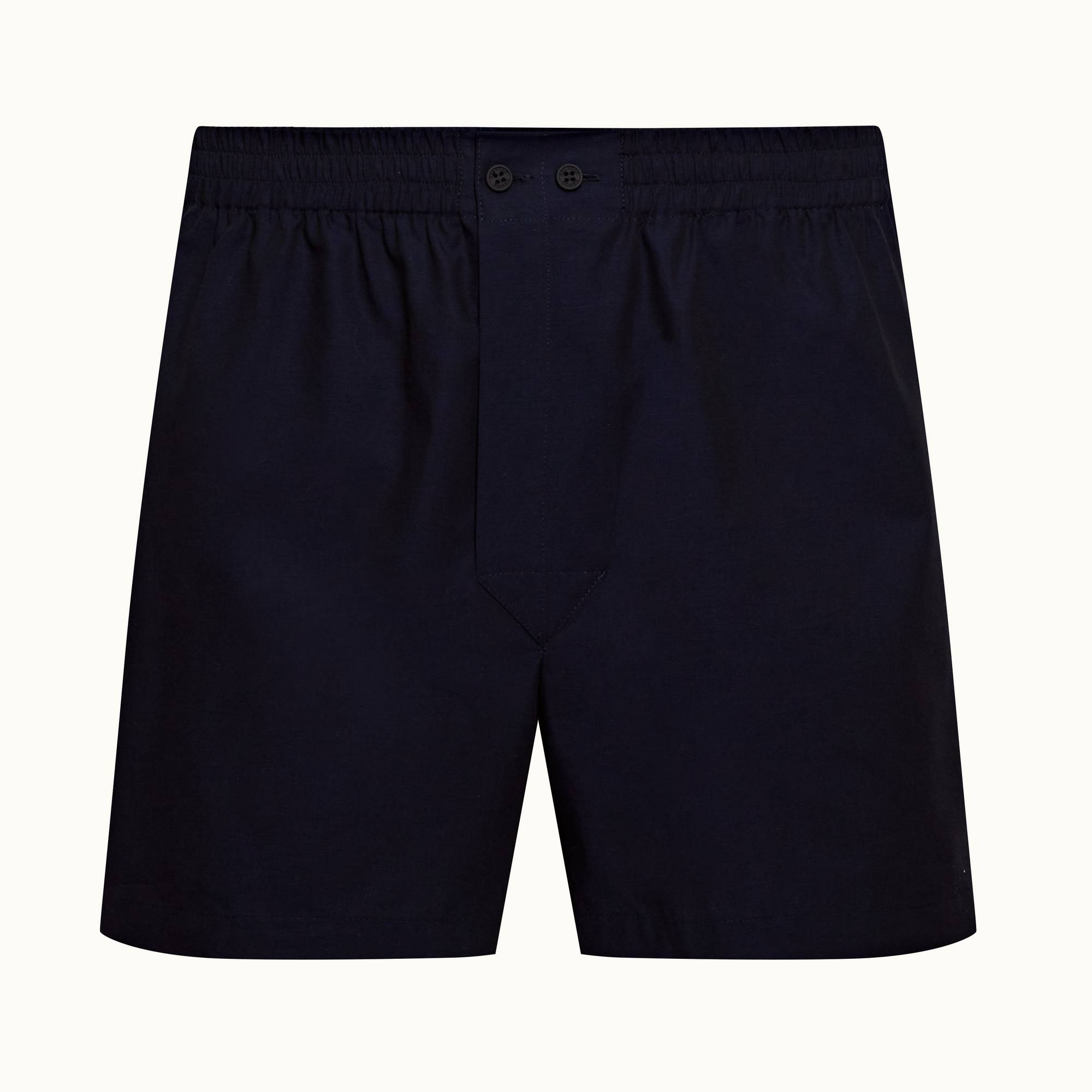 Boxer Short - Mens Navy Cotton Boxer Shorts