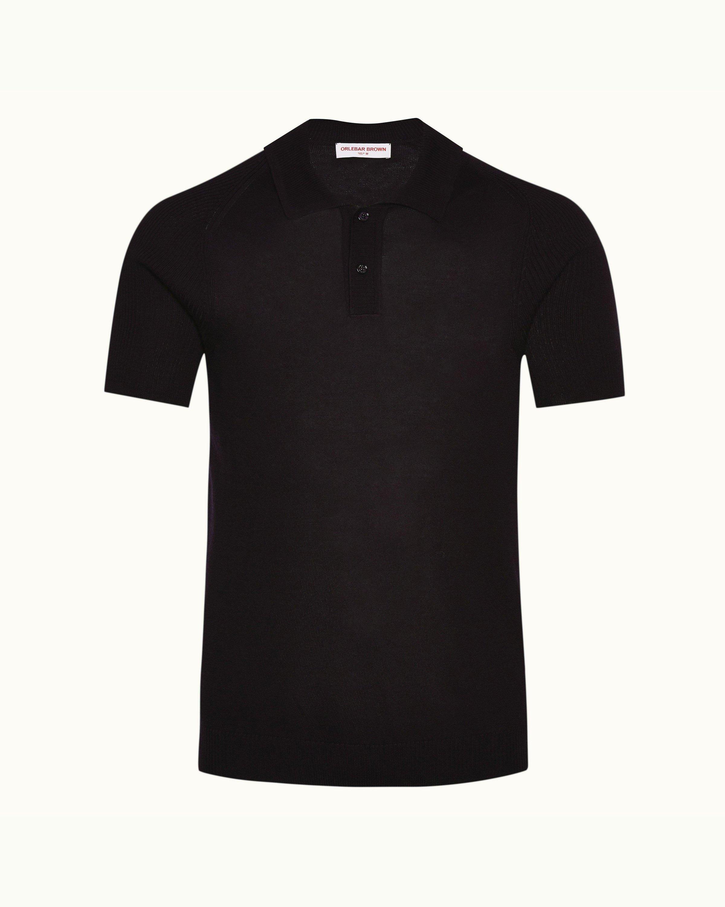 Men's silk blend polo shirts hotsell