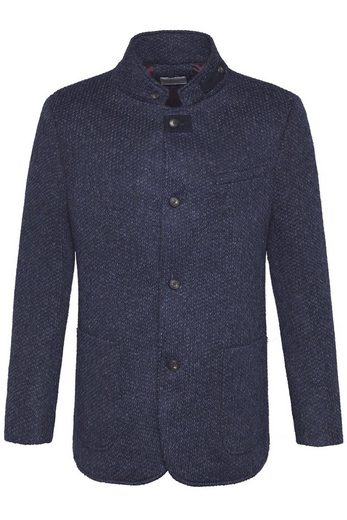 bugatti Sakko mit einem Stehkragen, Stehkragen mit Riegel in