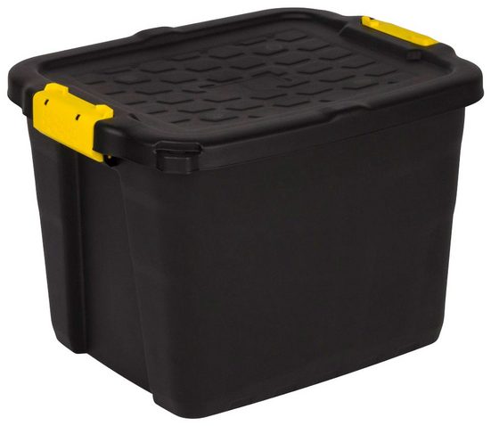 KREHER Aufbewahrungsbox »TOUGH«, 42 l, Abnehmbahrer Deckel in Robuster
