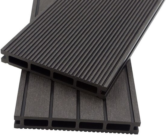 HOME DELUXE KomplettSet WPCTerrassendielen , inkl. Unterkonstruktion