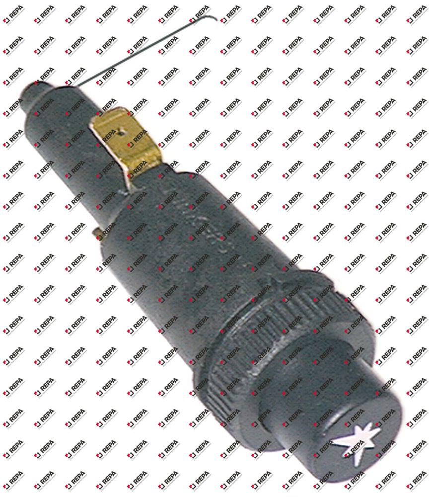 Piëzo-ontsteker inbouw ø 22mm aansluiting F6,3x0,8