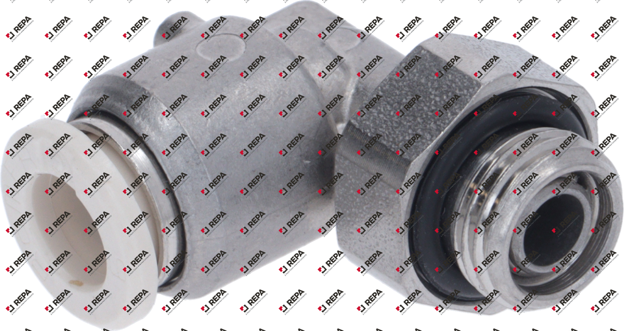 METAL QUICK CONN. ELBOW FITTING D.6 1/8M INOX 10048136 | Horecatiger