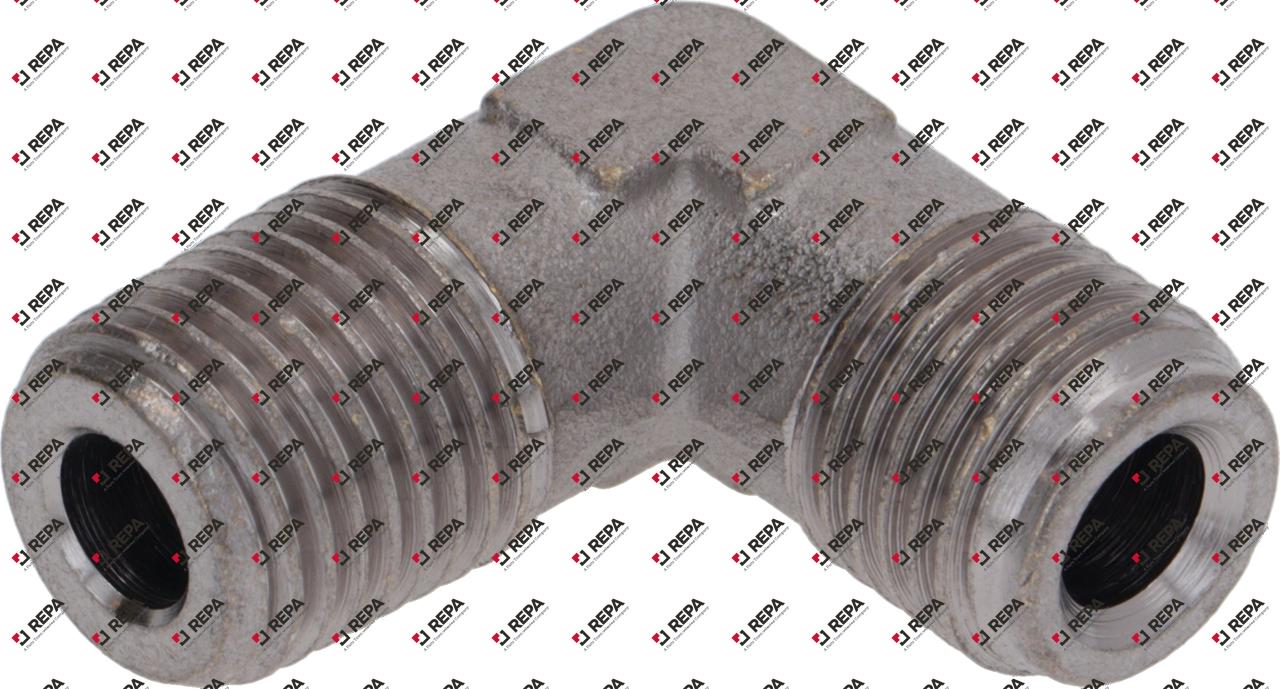 RACOR EN "L" ø 1/4"M GAS - 1/4"M NPT