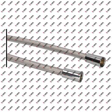 Tubo de ducha trenza inox L 1100 mm