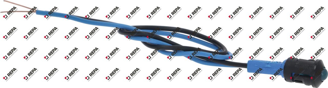 Indicator light ø 8mm 230V Blue cable length 180mm