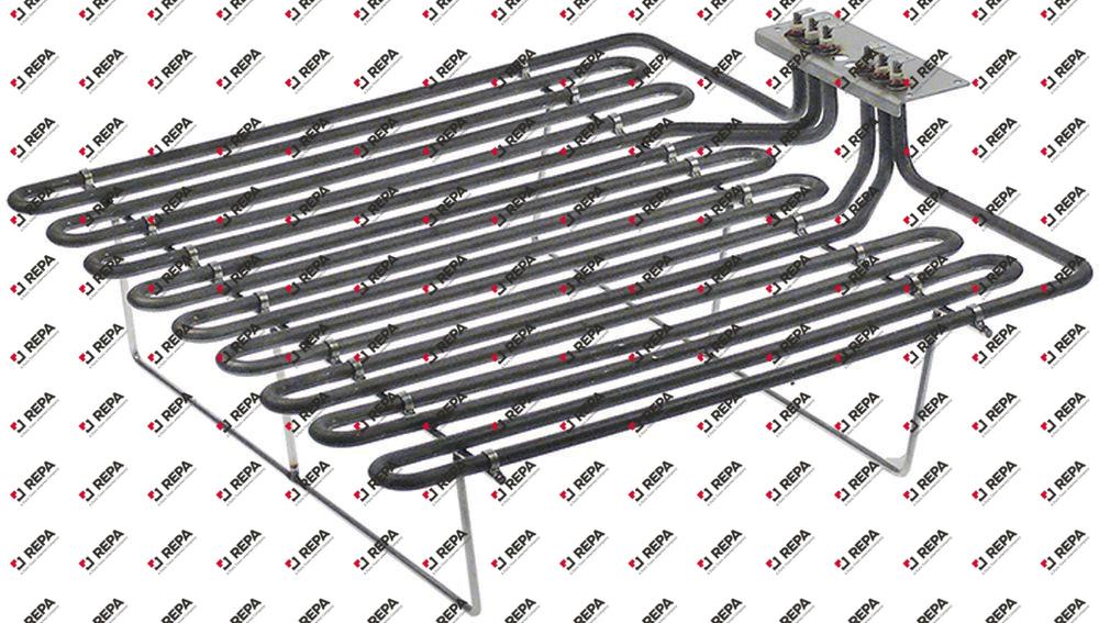 Heating element 8000W 230V L 415mm tube ø 8,5mm