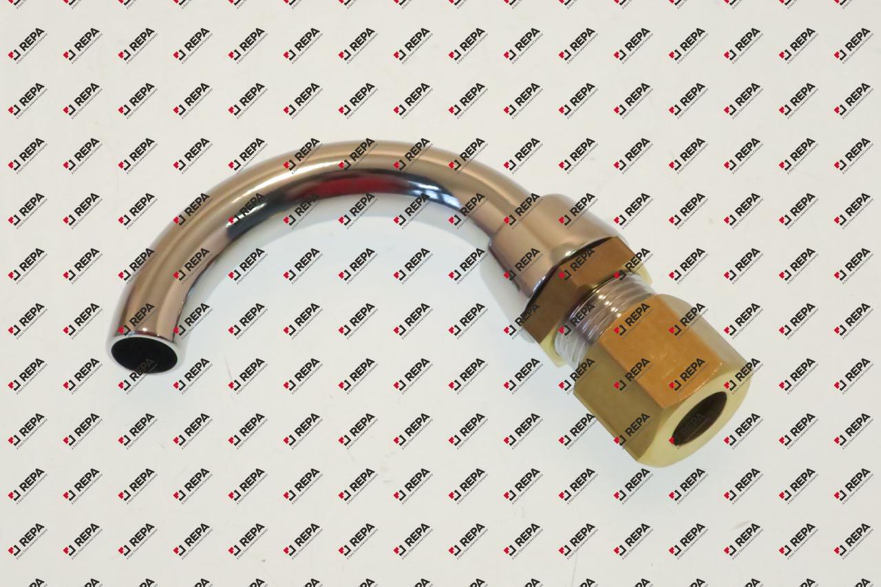 Uitloop aansluiting 3/8" OD pijp ø 12mm