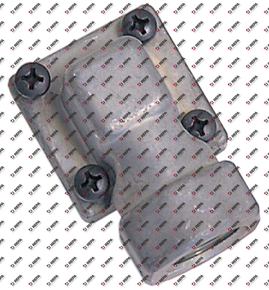 Gasanschluss Gewinde 3/8" gewinkelt mit O-Ring