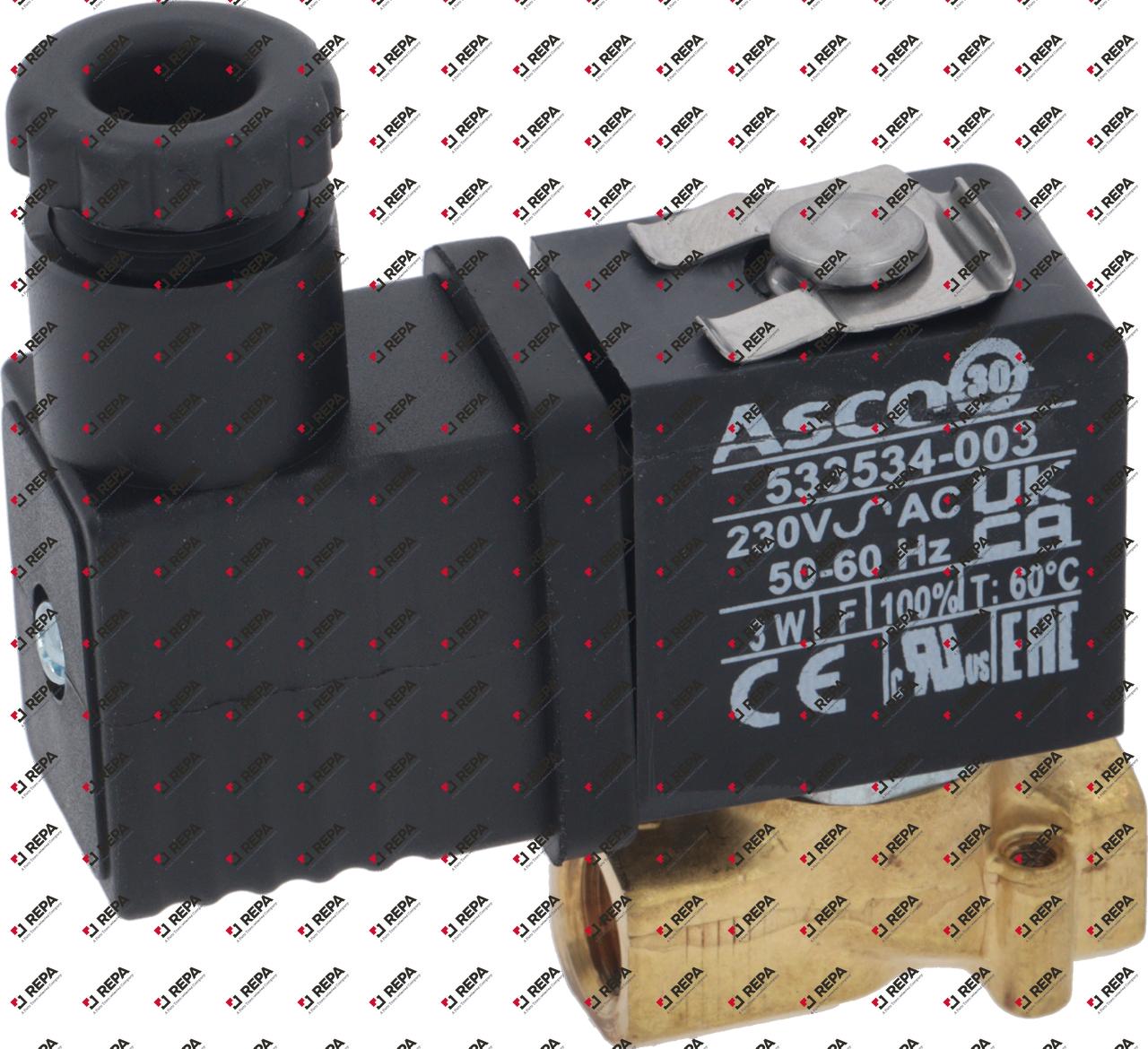 EV GAS E8/L 1/8 230VAC