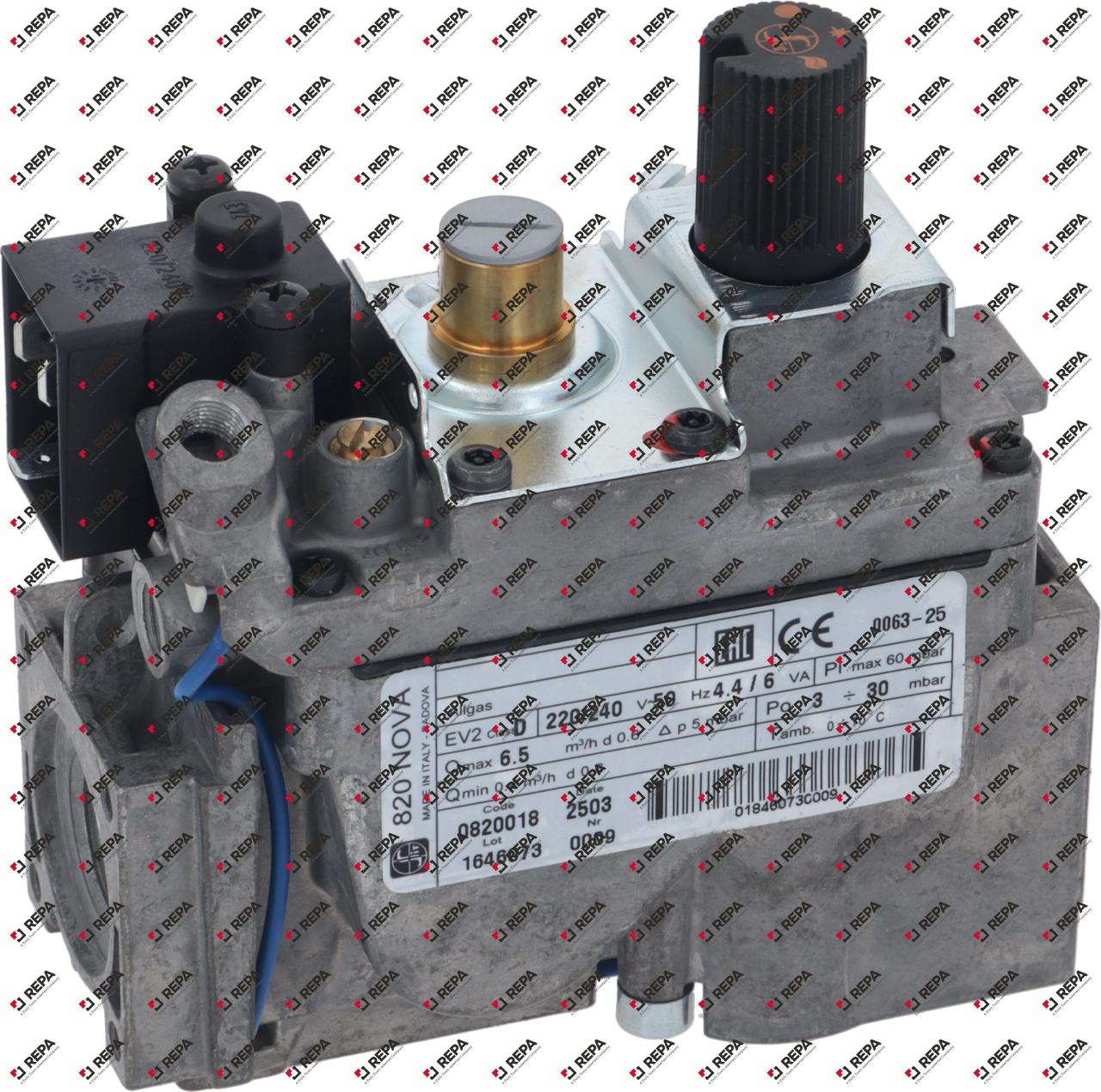 NOVA 230V GAS VALVE 0820018