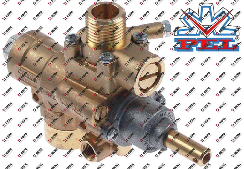 Gashahn PEL Typ 23S/V Gaseingang 1/2" IG