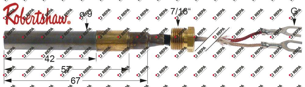 thermopile ROBERTSHAW L 900mm probe ø 9mm