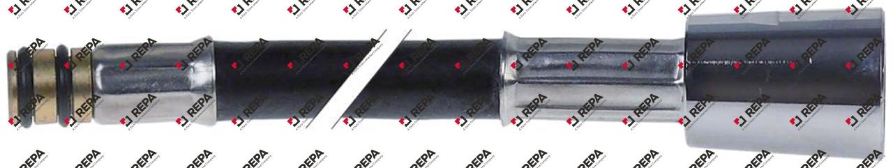 Brauseschlauch Anschlüsse ø12mm - 1/2" L 1800mm