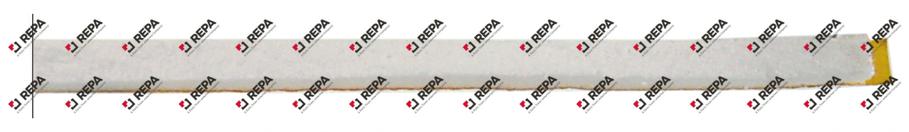 Sealing strip L 1090mm W 10mm ceramic fibre