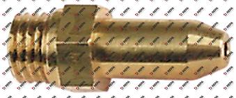Ugello del gas filetto M6x0,75 CH 7 foro ø 1,25mm